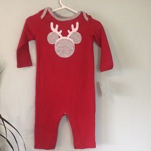 Disney Mickey Mouse reindeer holiday Christmas one piece outfit
